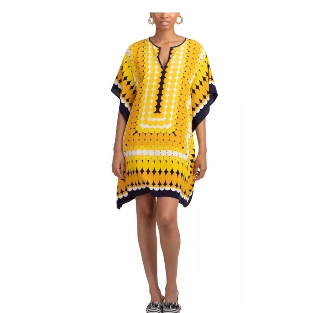 Trina Turk Theodora Caftan 100% Silk XS/S